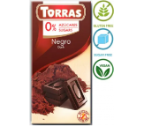 Шоколад Torras чорний без цукру 75 г/48