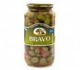 Оливки зелені з кісточкою BRAVO Пальчики оближеш 900 г/6