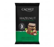 Шоколад Cachet молочний з лісовим горіхом 300 г/12