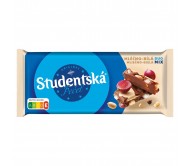 Шоколад Studentska молочно-білий з арахісом, родзинками та желе 170 г