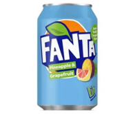 Напій газований Fanta ананас-грейпфрут з/б 330 мл/24
