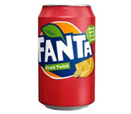 Напій газований Fanta фруктовий твіст з/б 330 мл/24