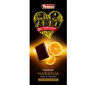Шоколад Torras Zero чорний з апельсином без цукру 125 г/12