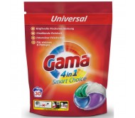 Капсули для прання Gama 4 в1 Universal 30 шт/6