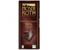 Шоколад Moser Roth чорний 90 % 125 г/40