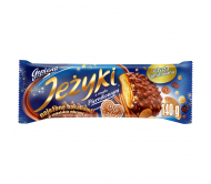 Печиво Jeżyki у молочному шоколаді зі смаком імбирного пряника ТМ GOPLANA 140 г
