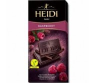 Шоколад Heidi чорний з малиною 80 г/20