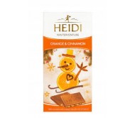 Шоколад Heidi молочний Orange & Cinnamon 90 г/20