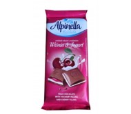 Шоколад Alpinella молочний з вишнею 100 г