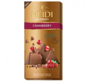 Шоколад Heidi молочний з журавлиною 80 г/20