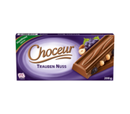 Шоколад Choceur Raisin & Nut молочний з горіхом та родзинками 200 г