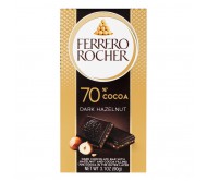 Шоколад Ferrero Rocher чорний 70% cacao з лісовим горіхом 90 г/8
