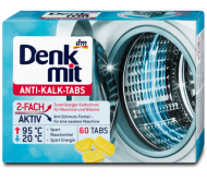 Таблетки для пральних машини Denkmit 2в1 антикальк 60 шт
