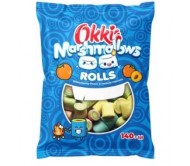 Маршмеллоу Okki Marshmallows Rolls зі смаком персика 140 г/24
