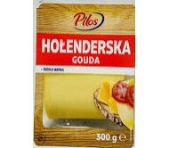 Сир твердий Pilos Gouda Holenderska нарізка 300 г