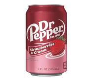 Напій газований Dr. Pepper полуниця із вершками з/б 355 мл/12