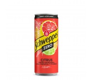 Напій газований Schweppes Citrus Zero, без цукру та калорій 330 мл/24