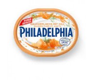 Крем-сир Philadelphia з лососем і зеленню 175 г/10