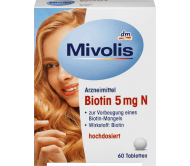 Вітамінний комплекс Mivolis Biotin 5 mg 60 шт