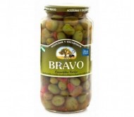 Оливки зелені з кісточкою BRAVO Пальчики оближеш 900 г/6