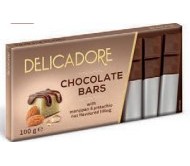 Шоколад Delicadore з начинкою зі смаком марципану та фісташок 100 г