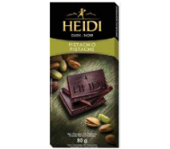 Шоколад Heidi чорний з фісташками 80 г/20