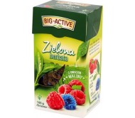 Чай зелений листовий Big Active Zielona малина 100 г/12