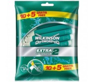 Одноразові станки Wilkinson Extra2 Essentials Sensitive 10+5 шт