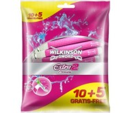 Одноразові станки Wilkinson Extra2 Essentials Beauty 10+5 шт