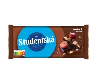 Шоколад Studentska чорний з арахісом, родзинками та желе 170 г