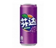 Напій газований Fanta виноград з/б 330 мл/36