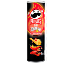 Чіпси Pringles Super Hot Spicy Crayfish Гострі раки 110 г/20