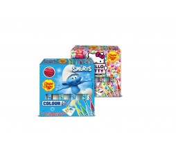 Цукерки з розмальовкою Chupa Chups Смурфики та Hello Kitty 48 г