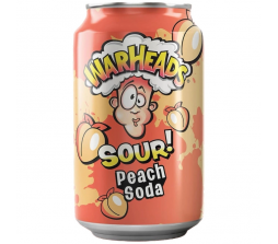 Напій газований Warheads sour peach soda з/б 330 мл/12