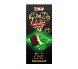 Шоколад Torras Zero чорний з м'ятою 72% 100 г/12