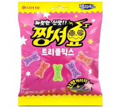 Цукерки жувальні Jellycious Мікс фруктів 60 г