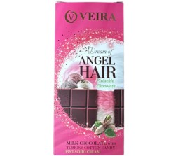 Шоколад Veira Angel Hair молочний шоколад з начинкою із пішмане165 г/11