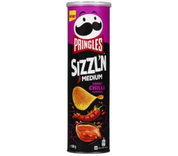 Чіпси Pringles Sizzlin Medium Sweet Chili 180 г/19