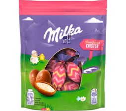 Яйця шоколадні Milka Ostereier Bonbons Knupser  Великодні 86 г
