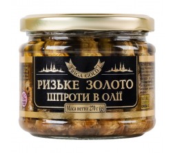 Шпроти Ризьке золото в оливковій олії 270 г
