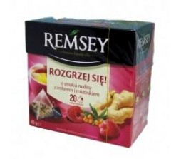 Чай фруктовий Remsey малина імбир облипиха 20 пакетиків/24