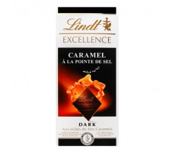 Шоколад чорний Lindt Caramel Excellence з морською сіллю 100 г/20