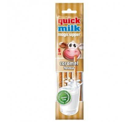 Трубочки для молока Quick milk Карамель 5 шт*6 г 30 г/20 - Купити в інтернет магазині DF.ZP.UA