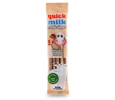 Трубочки для молока Quick milk Печиво 5 шт*6 г 30 г/20 - Купить в интернет магазине DF.ZP.UA