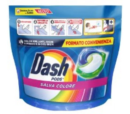 Капсули для прання Dash 3в1 Color 44 шт