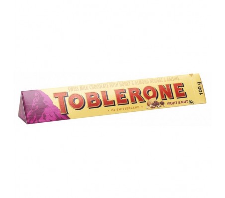 Шоколад Toblerone молочний з родзинками і медово-мигдальної нугой 100 г/20 - Купити в інтернет магазині DF.ZP.UA