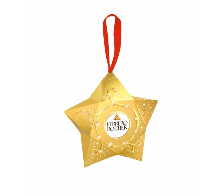 Цукерки новорічні Ferrero Roche Прикраса на ялинку Зірочка 40 г