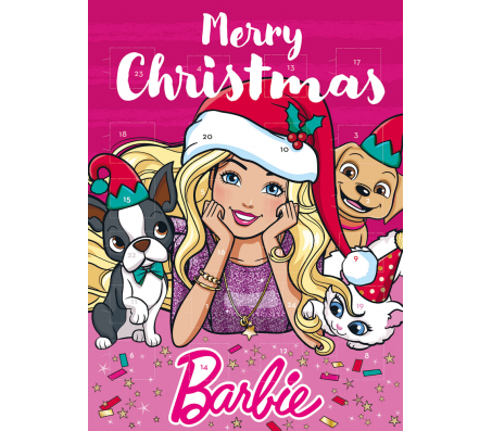 Шоколадний Адвент календар Windel Barbie Merry Christmas 75 г