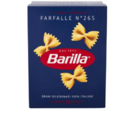 Макарони Barilla Farfalle №265 (бантики) 500 г/24
