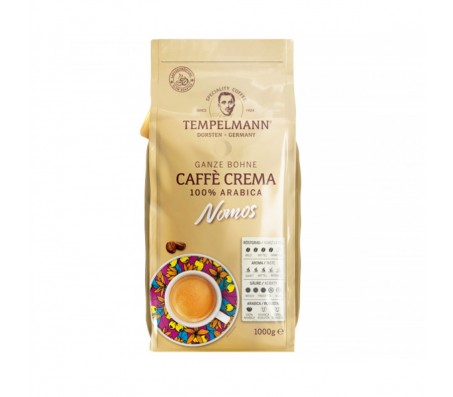 Кава в зернах Tempelmann Nomos Caffe Crema 1 кг/8